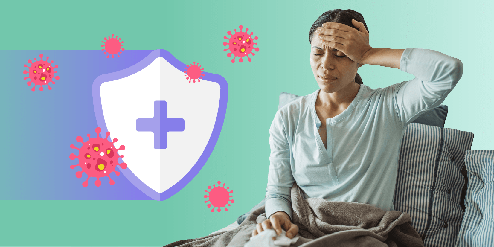 woman with migraine